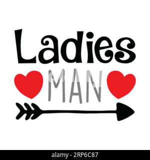 Uomo da donna, design tipografico di t-shirt, stampa di tee, design di t-shirt, design di t-shirt lettering, design di t-shirt silhouette Illustrazione Vettoriale