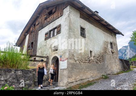Heidihaus (casa di Heidi) in Heidiland (libro per bambini), Bündner Herrschaft, Cantone di Graubünden, Svizzera Foto Stock