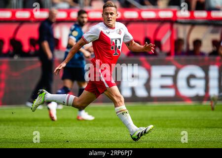 Utrecht, Paesi Bassi. 3 settembre 2023. Utrecht - Jens Toornstra dell'FC Utrecht durante l'incontro Eredivisie tra FC Utrecht e Feyenoord allo Stadion Galgenwaard il 3 settembre 2023 a Utrecht, nei Paesi Bassi. Credito: Immagini da Box a Box/Alamy Live News Foto Stock