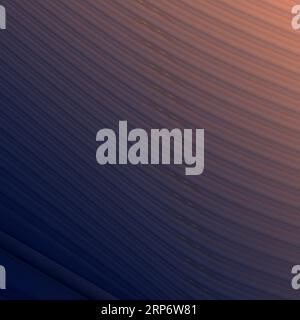 Sfondo sfumato blu astratto curvo e marrone con linee. illustrazione 3d, rendering 3d. Foto Stock