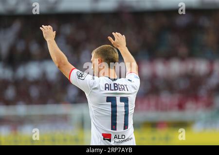 Albert Gudmundsson del Genoa CFC durante la partita di serie A tra Torino FC e Genoa CFC il 3 settembre 2023 allo Stadio Olimpico grande Torino di Tur Foto Stock