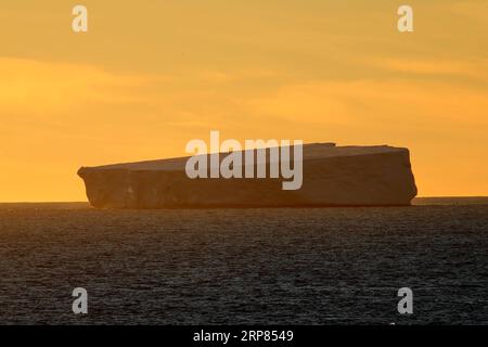 News Themen der Woche KW08 News Bilder des Tages (190218) -- A BORDO DI XUELONG, 18 febbraio 2019 (Xinhua) -- foto scattata il 14 febbraio 2019 mostra un iceberg sul mare vicino alla stazione di Zhongshan, una base di ricerca cinese in Antartide. La stazione di Zhongshan è stata istituita nel febbraio 1989. A decine di chilometri dalla stazione, è possibile vedere calotte di ghiaccio, ghiacciaio e iceberg. (Xinhua/Liu Shiping) STAZIONE ANTARTIDE-CHINA-ZHONGSHAN PUBLICATIONxNOTxINxCHN Foto Stock