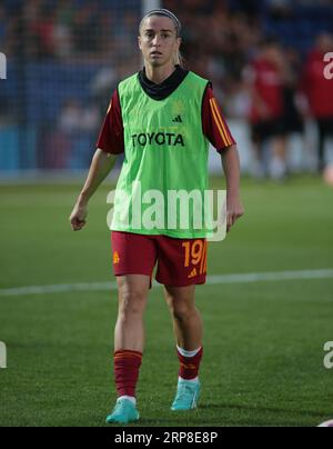 Londra, Regno Unito. 3 settembre 2023. Londra, 3 settembre 2023: Alva Selerud (19 Roma) durante l'amichevole di pre-stagione tra Chelsea e Roma a Kingsmeadow, Londra, Inghilterra. (Pedro Soares/SPP) credito: SPP Sport Press Photo. /Alamy Live News Foto Stock