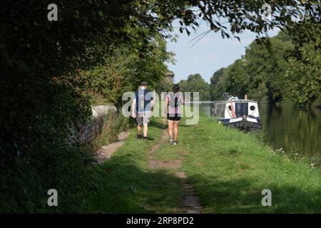 Sharpness to Gloucester Canal Foto Stock
