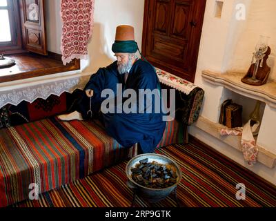 Ashci Dede Chamber. Museo Mevlana. Konya, Turchia Foto Stock