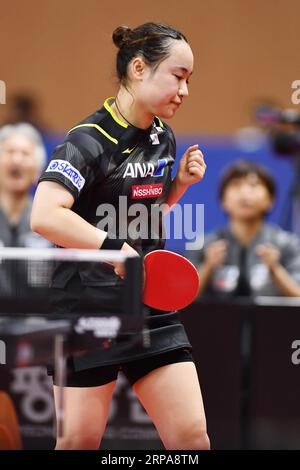 PyeongChang, Repubblica di Corea. 4 settembre 2023. Mima Ito (JPN) Ping Tennis : 2023 Campionati asiatici di Pyeongchang, Repubblica di Corea. Crediti: Itaru Chiba/AFLO/Alamy Live News Foto Stock