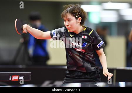 PyeongChang, Repubblica di Corea. 4 settembre 2023. Miu Hirano (JPN) Ping Tennis : 2023 Campionati asiatici di Pyeongchang, Repubblica di Corea. Crediti: Itaru Chiba/AFLO/Alamy Live News Foto Stock