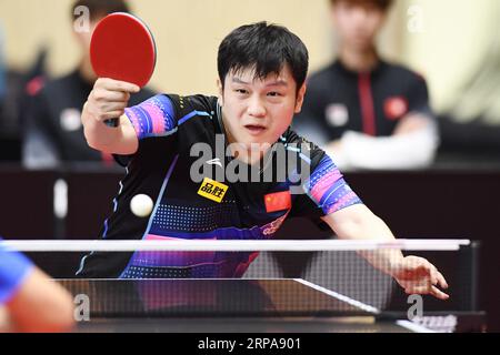 PyeongChang, Repubblica di Corea. 4 settembre 2023. Fan Zhendong (CHN) Ping Tennis : 2023 Campionati asiatici di Pyeongchang, Repubblica di Corea, a gruppi maschile. Crediti: Itaru Chiba/AFLO/Alamy Live News Foto Stock