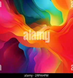 Si tratta di un'immagine vibrante e dinamica di uno sfondo astratto multicolore Foto Stock