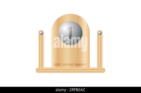 1° premio miglior trofeo vincitore Illustrazione Vettoriale
