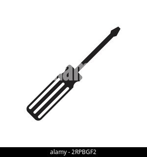 Cacciavite icona utensile meccanico vettore Illustrazione Vettoriale