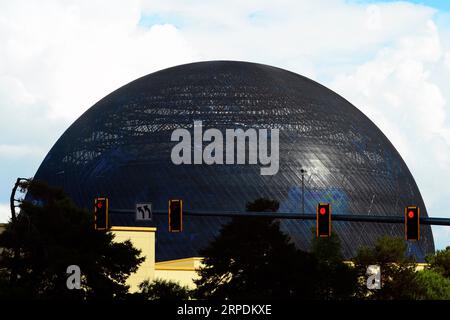 The Sphere at Venetian Resort, precedentemente MSG Sphere, è un'arena di intrattenimento sferica da 18.000 posti a sedere, con un costo di 2 miliardi di dollari, situata a est del Venetian Hotel & Casino il 2 settembre 2023 a Las Vegas, Nevada. (Foto di Bryan Steffy/Sipa USA) Foto Stock