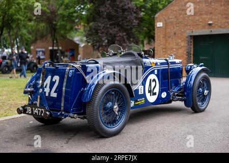 1933 MG K3 Magnette, in mostra al Bicester Flywheel tenutosi al Bicester Heritage Centre il 17 giugno 2023. Foto Stock