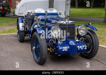 1933 MG K3 Magnette, in mostra al Bicester Flywheel tenutosi al Bicester Heritage Centre il 17 giugno 2023. Foto Stock