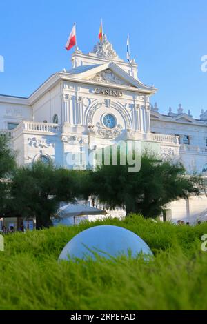 Il Grand Casino in Plaza de Italia El Sardinero Santander Cantabria Spagna Foto Stock