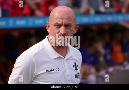 Leverkusen, Deutschland. 2 settembre 2023. Firo: 2 settembre 2023 1st Bundesliga prima divisione stagione 2023/24 Bayer 04 Leverkusen Darmstadt 98 allenatore: Portiere Lieberknecht, Ritratto credito: dpa/Alamy Live News Foto Stock