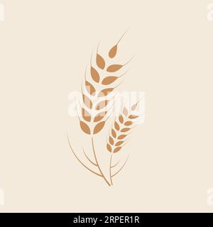 Spighe di grano cereali cereali cereali Illustrazione Vettoriale