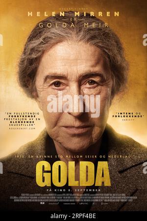 Poster di Golda, poster di Helen Mirren Foto Stock