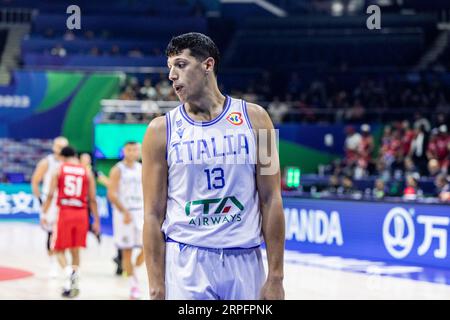 Manila, Filippine. 3 settembre 2023. L'italiano Simone Fontecchio, visto in azione durante il secondo round della Coppa del mondo di pallacanestro FIBA 2023 tra Porto Rico e Italia all'Araneta Coliseum-Manila. Punteggio finale; Italia 73:57 Portorico. Credito: SOPA Images Limited/Alamy Live News Foto Stock