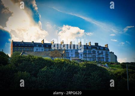 Riprese panoramiche scattate durante il mio viaggio a Filey Foto Stock