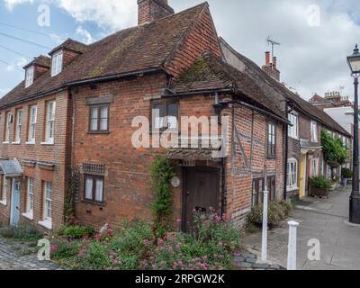 The Little House (Bakers Arms Cottage) in Maltravers Street ad Arundel, West Sussex, Regno Unito. Foto Stock