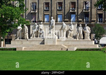 Il Memoriale di Kossuth a Piazza Lajos Kossuth a Budapest, Ungheria Foto Stock