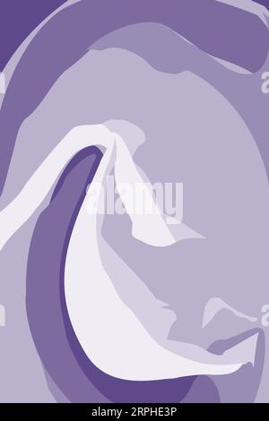 Texture di sfondo verticale astratto vettoriale con sfumature violette invernali alla moda in stile acquerello.EPS. Progettare per Web, poster, banner, brochure o cartellino prezzi, etichette, messaggi di saluto o biglietti di invito. EPS Illustrazione Vettoriale