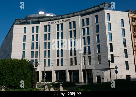 Sofia, Bulgaria. 20 agosto 2023. Hotel Hyatt Regency Sofia Foto Stock