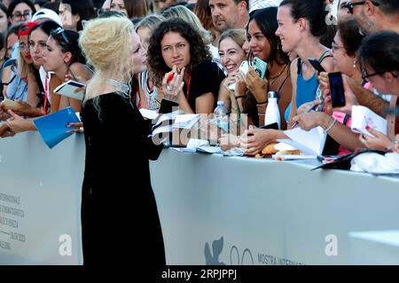 Patty Pravo bei der Premiere des Kinofilms "Priscilla" auf der Biennale di Venezia 2023 / 80. Internationale Filmfestspiele von Venedig im Palazzo del Cinema. Venedig, 04.09.2023 Foto Stock