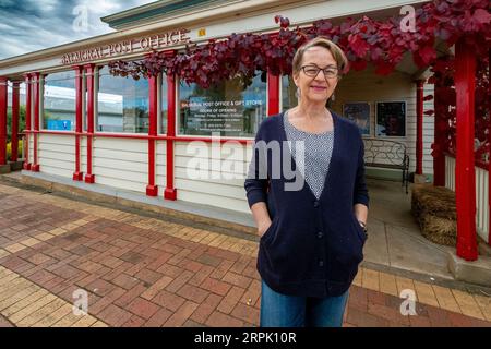 Postmistress Victorian Country Town nel Southern District shire of the Grampians; codice postale 3407 Foto Stock