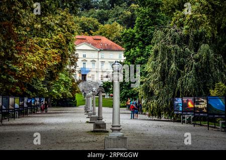 Ingresso del Parco Tivoli - Lubiana, Slovenia Foto Stock