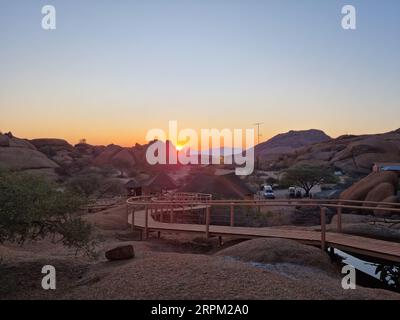 Lodge nel deserto del Namib Foto Stock