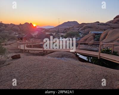 Lodge nel deserto del Namib Foto Stock