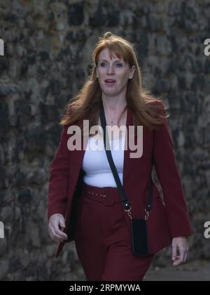 Londra, Regno Unito. 05 settembre 2023. Il vice leader laburista Angela Rayner viene vista nel centro di Londra prima della prima riunione del gabinetto ombra il giorno dopo il rimpasto. .Credit: Tayfun salci / Alamy Live News Foto Stock