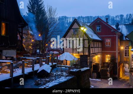 Schmilka Organic and National Park Refuge Foto Stock