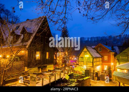 Schmilka Organic and National Park Refuge Foto Stock
