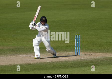 Tom Haines del Sussex durante il terzo giorno del LV= Insurance County Championship Division 2 match presso la Seat Unique Riverside, County Durham. Data immagine: Martedì 5 settembre 2023. Foto Stock