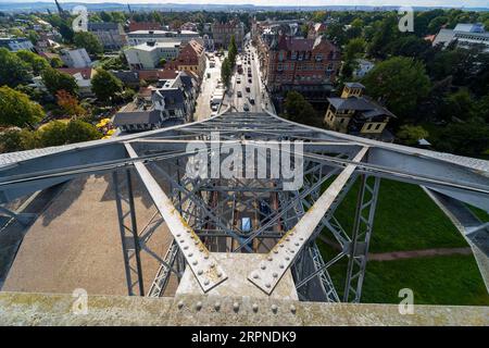 Elbe Bridge Blue Wonder Foto Stock