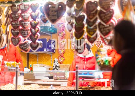 Mercatino di Natale nel centro storico di Goerlitz Foto Stock