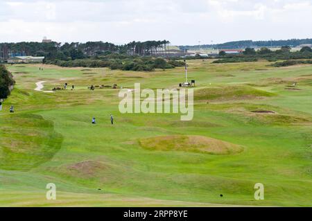 Vista sul Moray Golf Club Lossimouth Moray Scozia Foto Stock