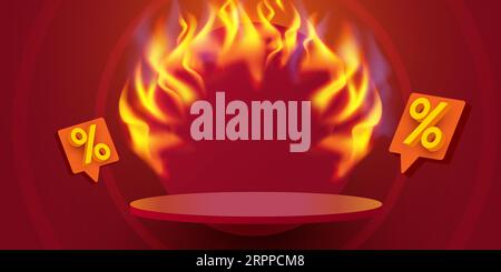 Saldi di sconti mozzafiato. Composizione dell'offerta speciale. Illustrazione vettoriale Illustrazione Vettoriale