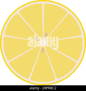 Fetta di limone Illustrazione Vettoriale
