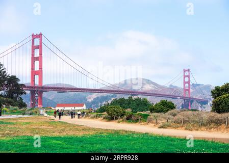 Golden Gate Bridge, San Francisco, Califiornia Foto Stock