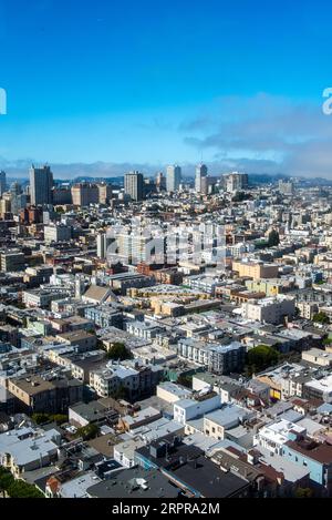 Vista dalla Coit Tower di San Francisco Foto Stock