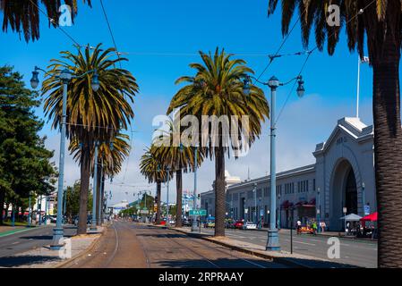 L'Embarcadero, Fisherman's Wharf, San Francisco Foto Stock