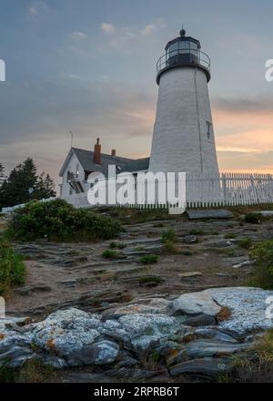 Pemaquid Point Light Station, Bristol, Maine Foto Stock