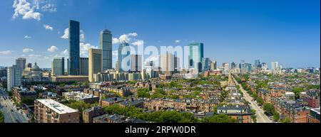 Aerial View, Boston Massachusetts USA Foto Stock