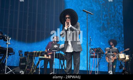 Fotografie di Roisin Murphy che si esibisce al Connect Festival 2023 al Royal Highland Centre di Edimburgo il 26 agosto 2023. Foto Stock