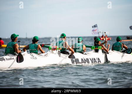 HEIVA vaa'A Parc Aorai Tini Hau 2023 Foto Stock