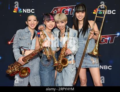 Pasadena, USA. 5 settembre 2023. MOS dietro le quinte di "America's Got Talent" Season 18 Live Show Red Carpet il 5 settembre 2023, all'Hotel Dena di Pasadena, California. © Lisa OConnor/AFF-USA.com credito: AFF/Alamy Live News Foto Stock